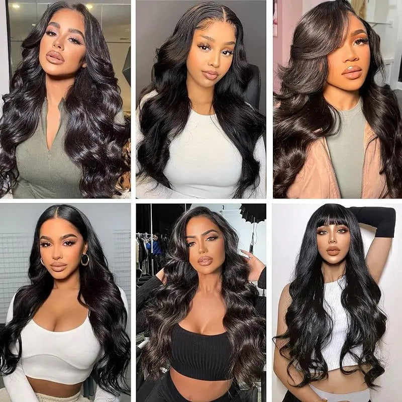 Body Wave Brazilian Clip In Hair Extensions Human Hair
