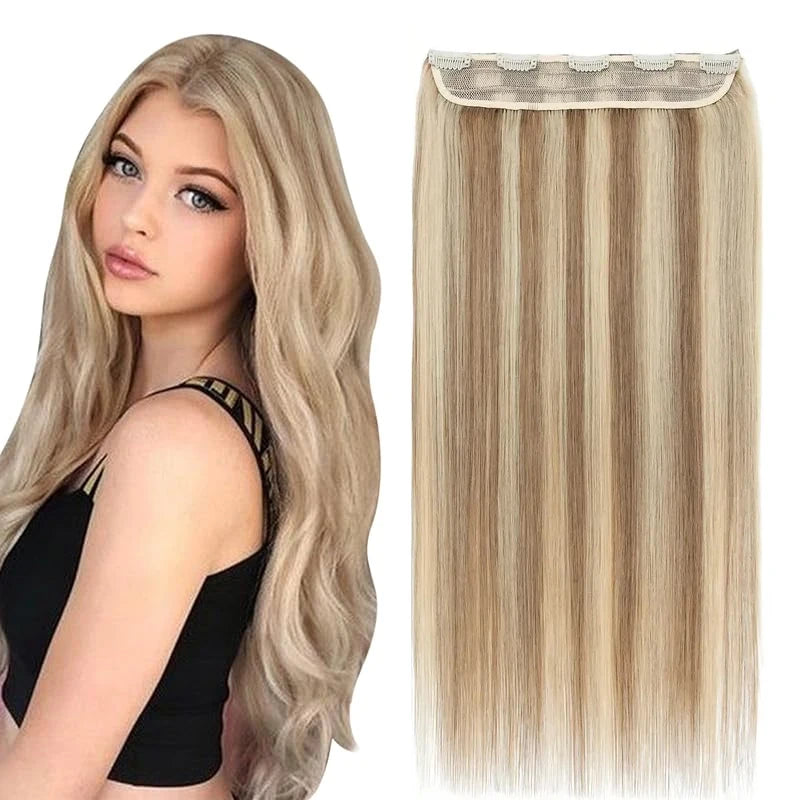 #8/613 One Piece Clip In Human Hair Extensions 120g Straight