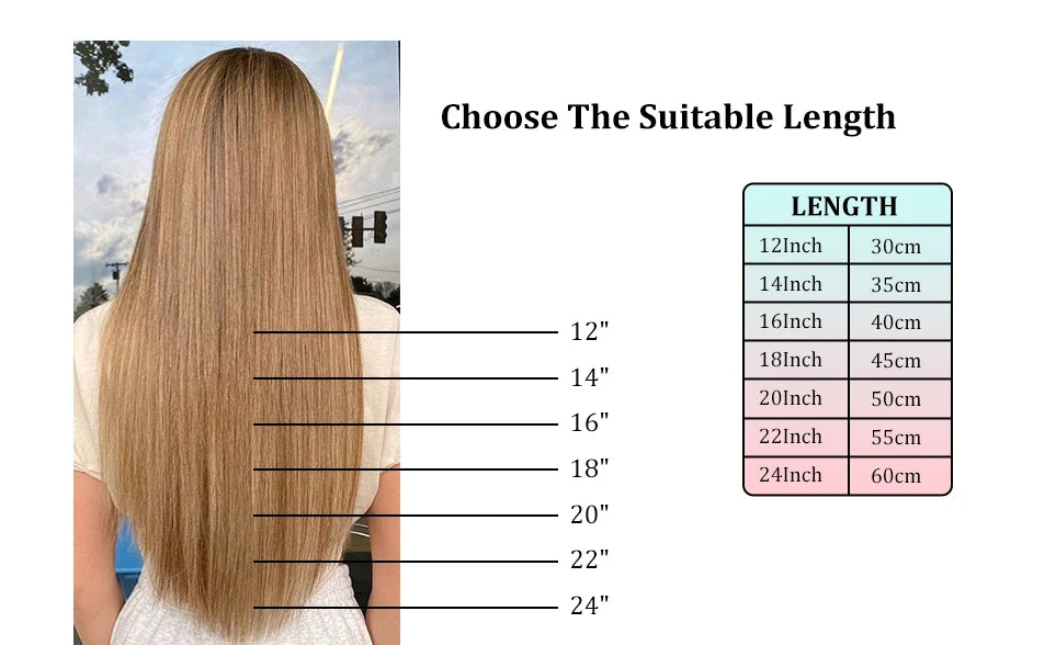 Seamless Clip In Human Hair Extensions – Invisible PU 150g