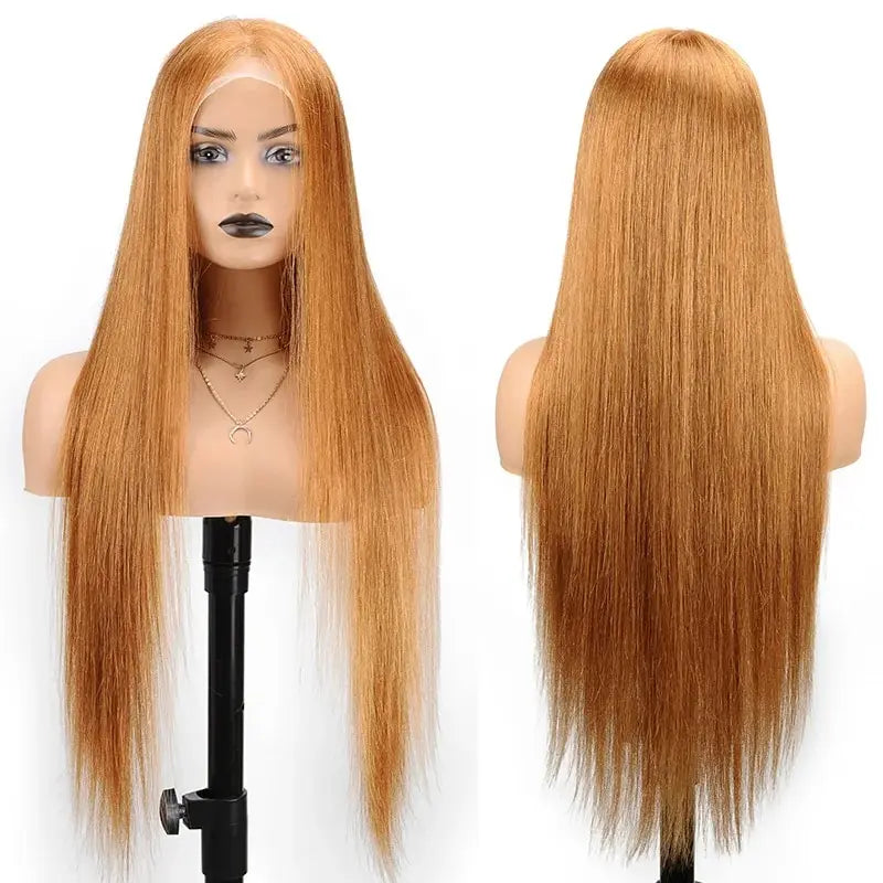 Ingwerblond 13x4 HD Lace Front Body Wave Echthaar-Perücke