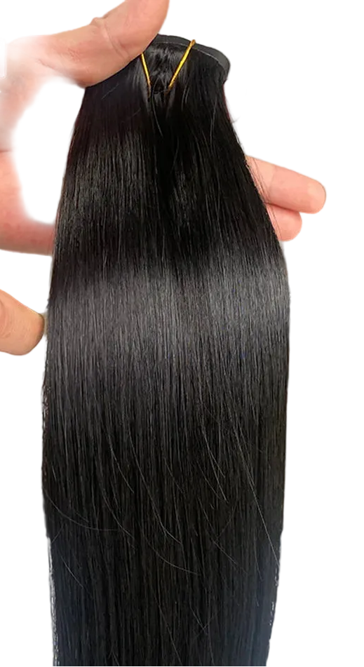 Seamless PU Clip In Human Hair Extensions 7pcs 110g