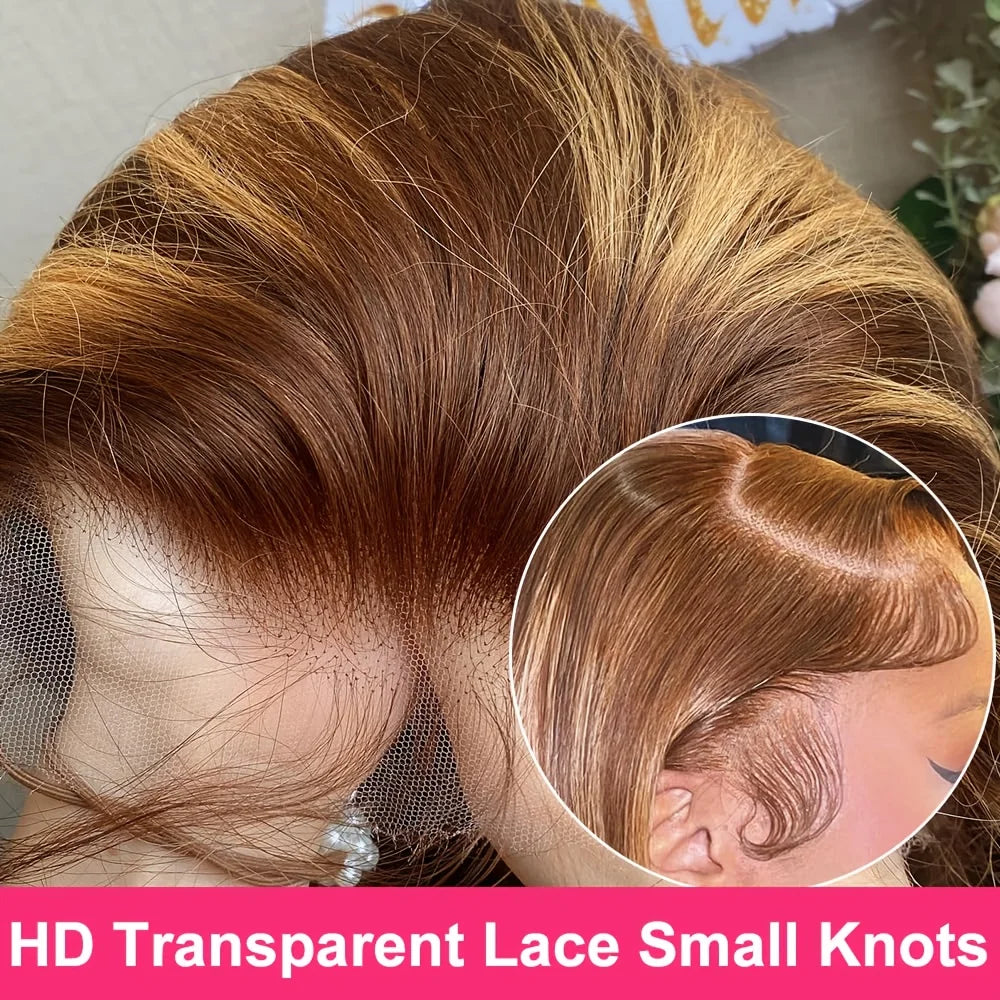 Honey Blonde Body Wave Lace Front Wig HD 13x4 200%