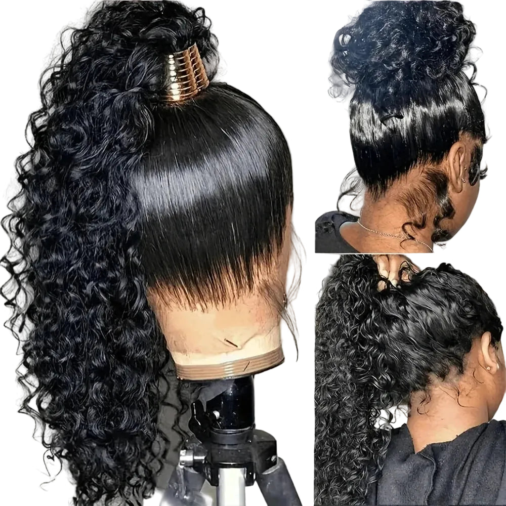 360 HD Lace Front Human Hair Wig 250% Density Straight