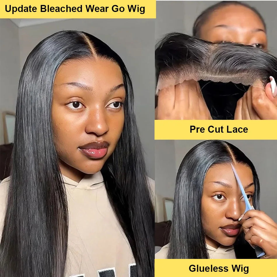 Bone Straight HD Lace Frontal Glueless Wig