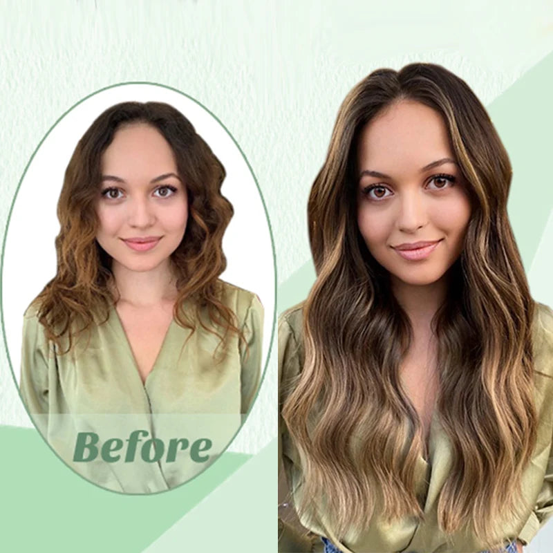 Seamless Clip In Human Hair Extensions – Invisible PU 150g
