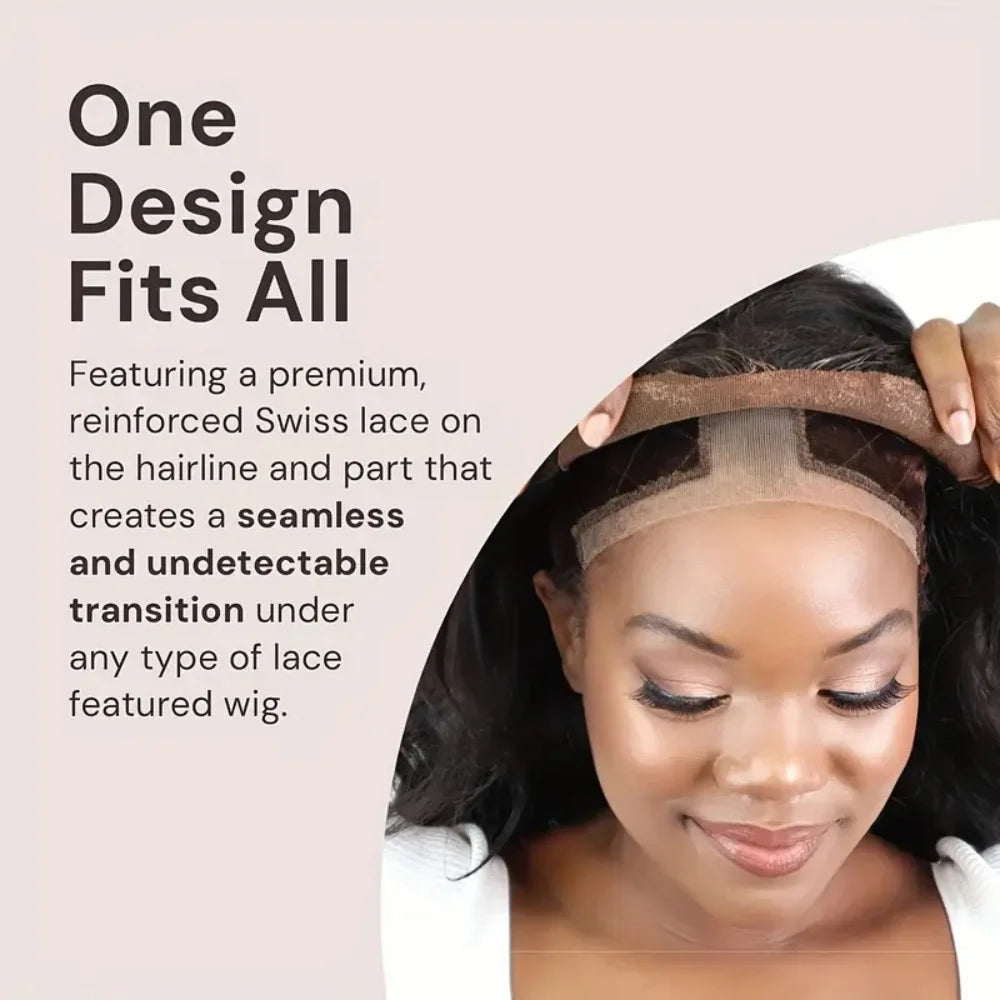 Non Slip Lace Wig Grip Cap with Ear Cutouts & Velcro