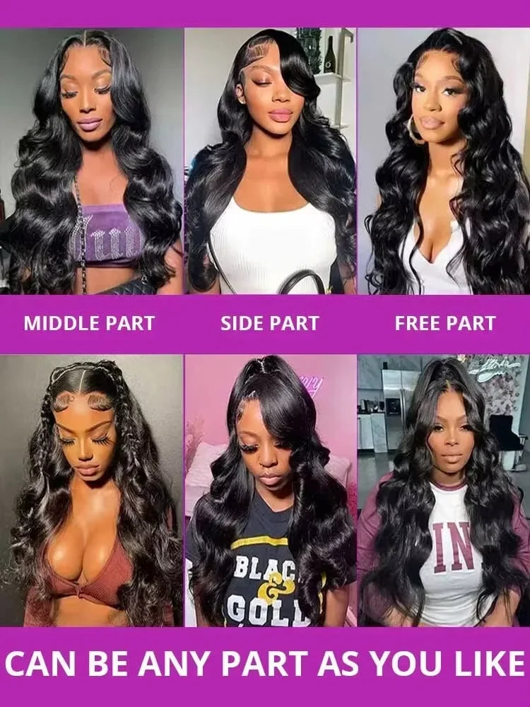 Perruque Body Wave Lace Front HD 13x4 13x6 Densité 250%