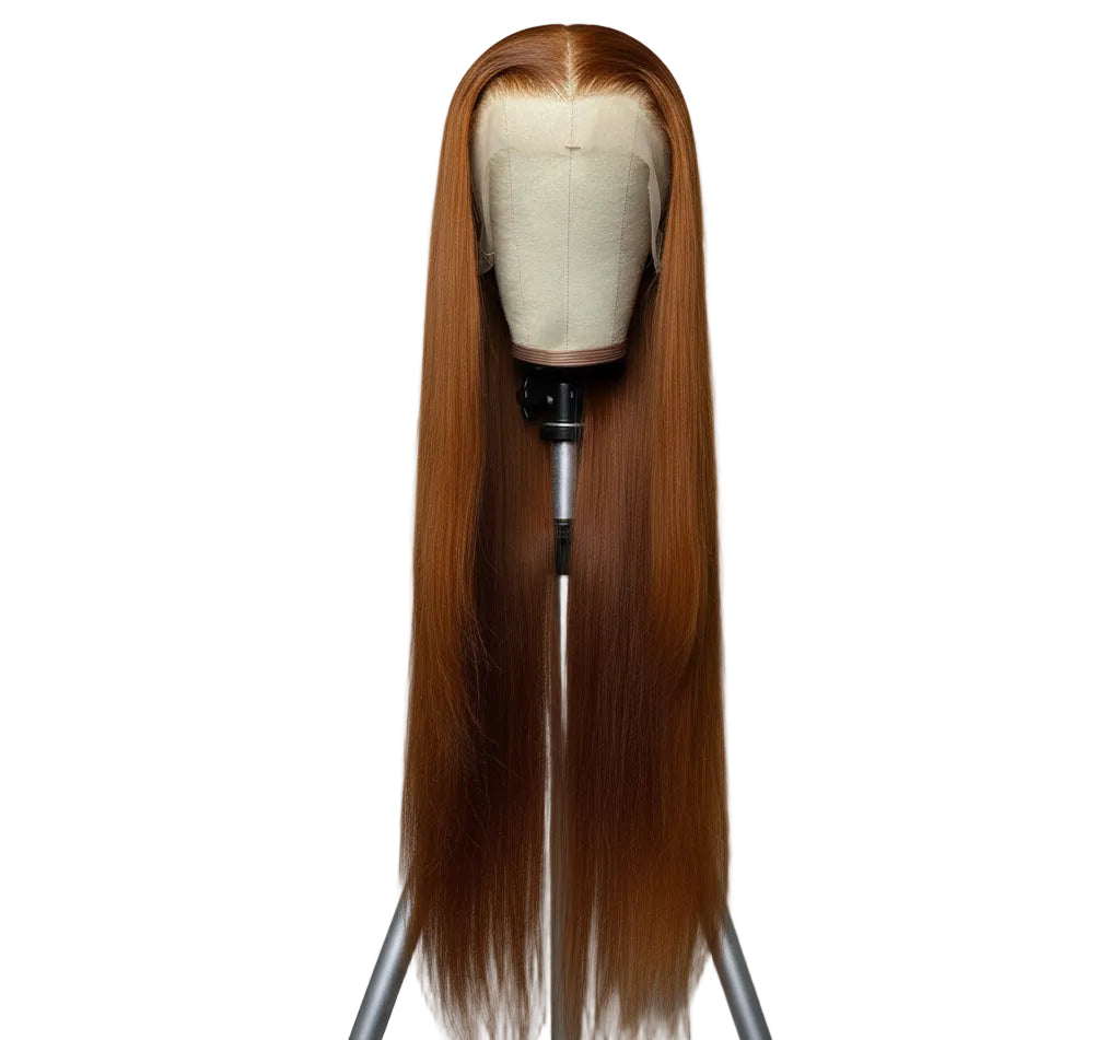 Honey Blonde Long Straight Synthetic Lace Front Wig