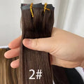 Extensions à clips invisibles en cheveux humains raides
