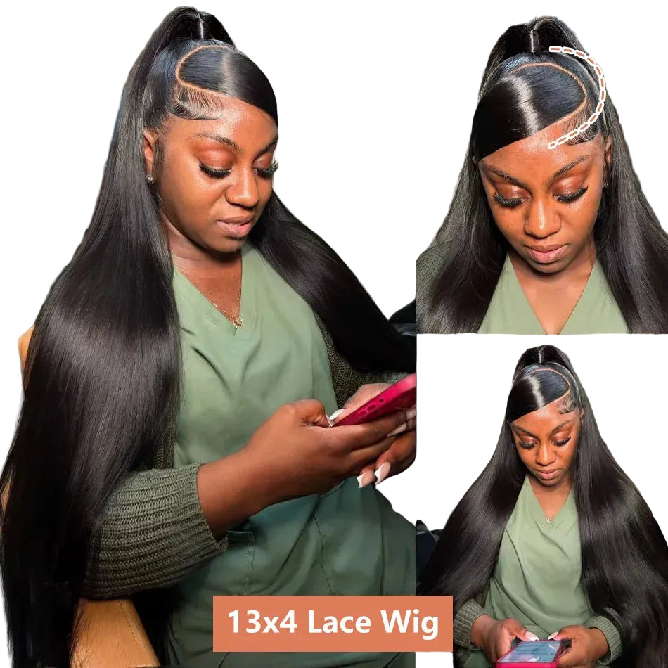 Bone Straight HD Lace Frontal Glueless Wig