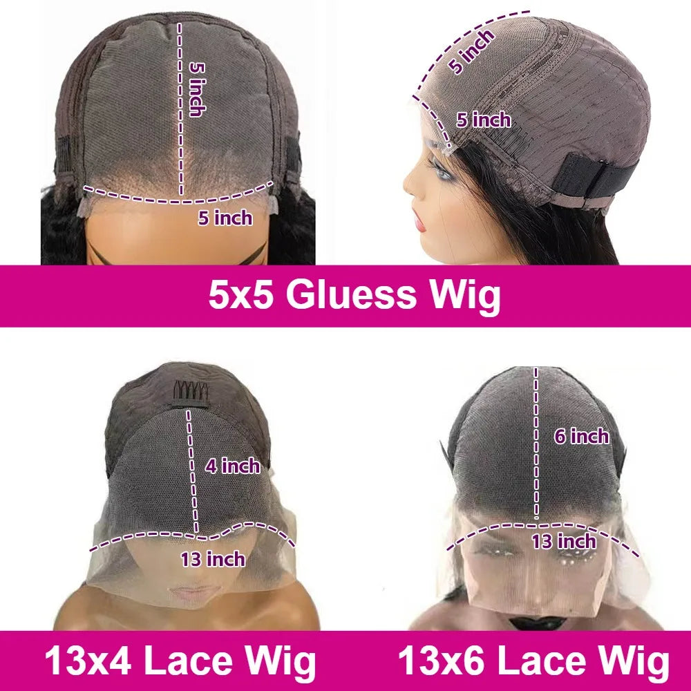 Perruque Body Wave Lace Front HD 13x4 13x6 Densité 250%