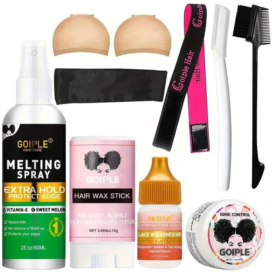 Beginners Lace Wig Styling Kit – Wax Stick, Edge Gel & Glue