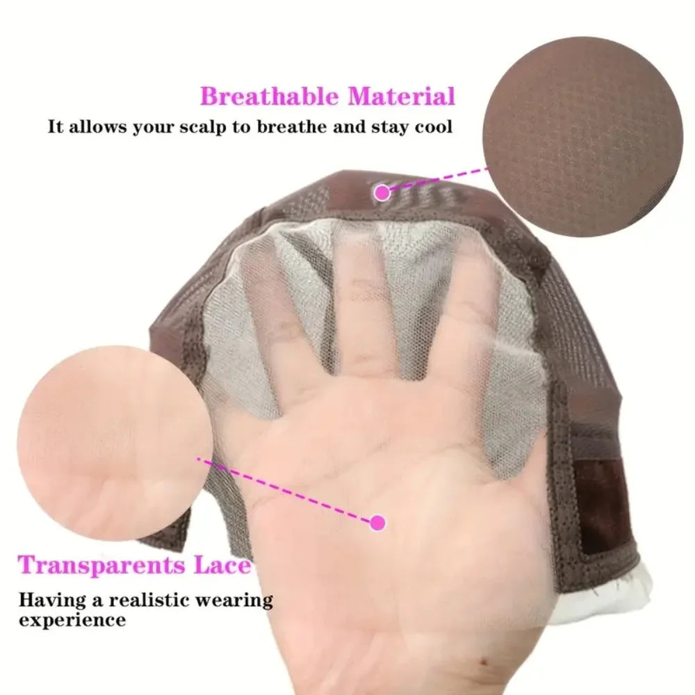 Non Slip Lace Wig Grip Cap with Ear Cutouts & Velcro