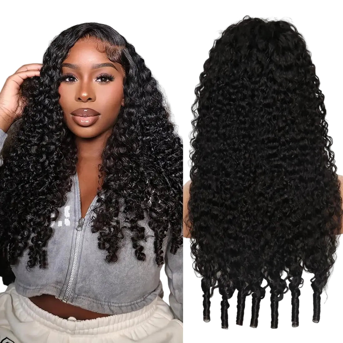 Curly Deep Wave 13x6 HD Lace Front Human Hair Wig