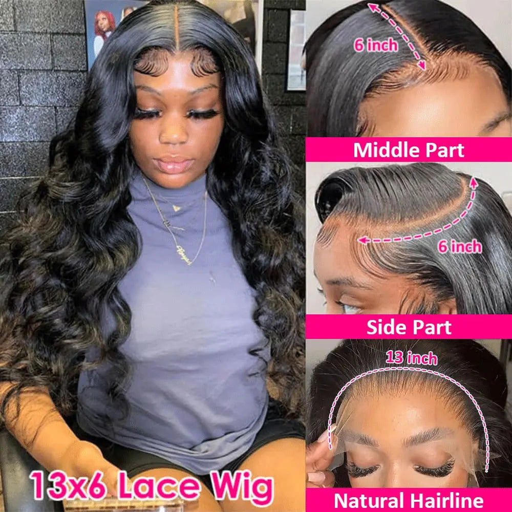Body Wave 13x4/13x6 HD Lace Front Glueless Human Hair Wig