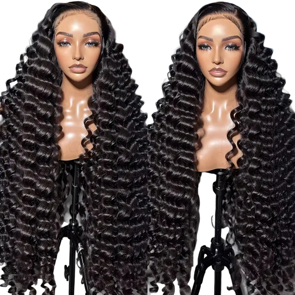 Perruque Lace Front 13x6 HD en Cheveux Humains Ondulés Profonds et Souples