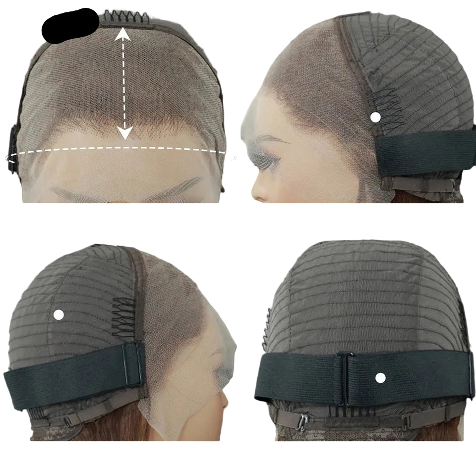 T1B/30 Dantel Frontal Bob Peruk, 13x4 İnsan Saçı