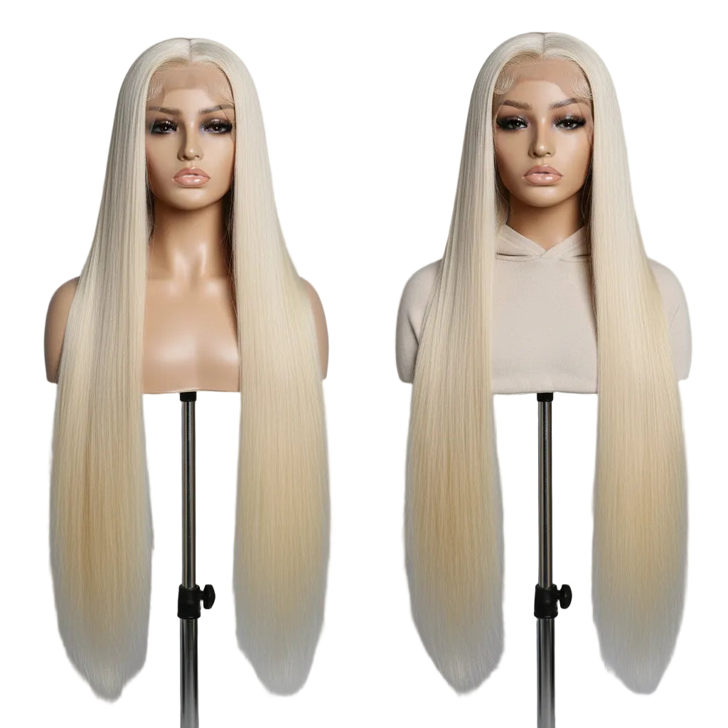 613 Blonde HD Transparent Lace Front Echthaarperücke