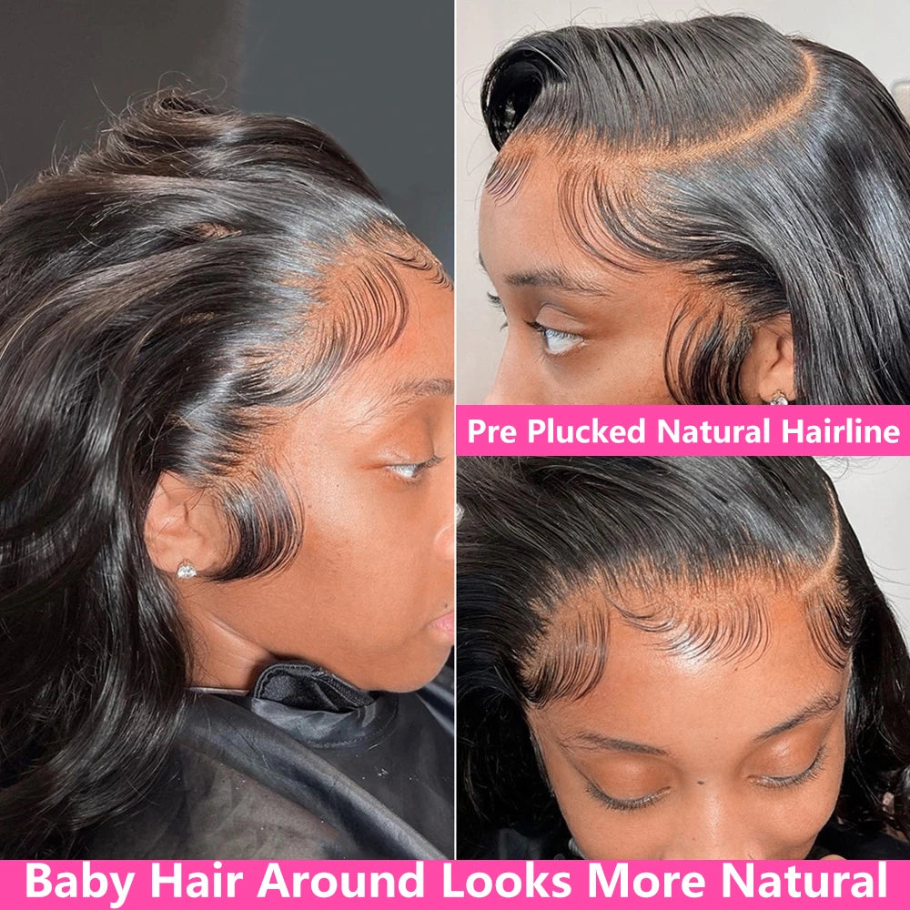Perruque lace front Body Wave Cheveux humains – HD 13x6 & 360 sans colle