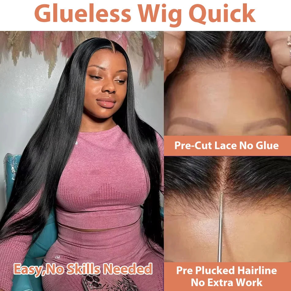 Bone Straight HD Lace Frontal Glueless Wig