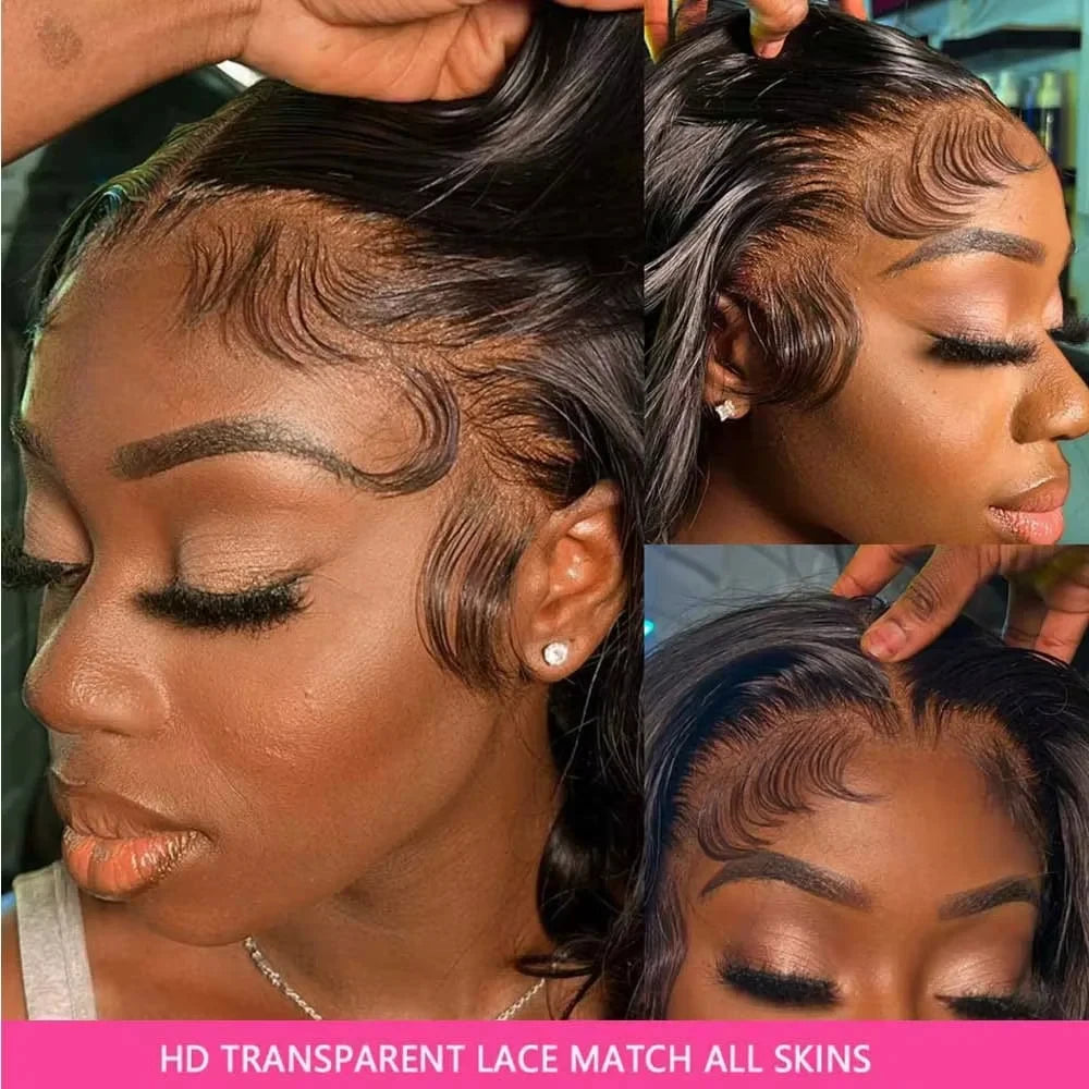 360 HD Lace Front Human Hair Wig 250% Density Straight