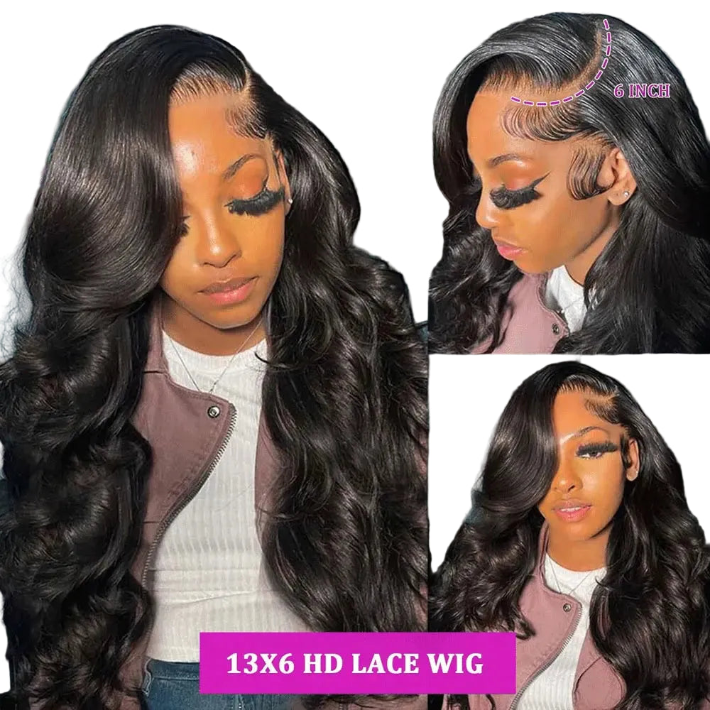 Body Wave 13x4/13x6 HD Lace Front Glueless Human Hair Wig