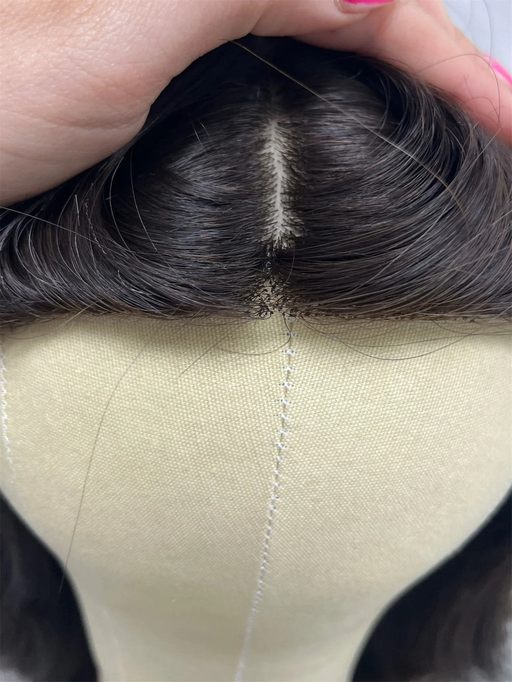 Long Body Wave Ombre Brown Synthetic Glueless Lace Wig
