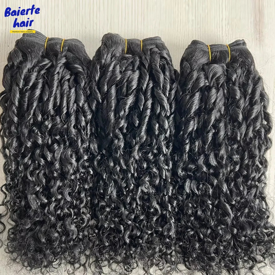 Mèches de Cheveux Humains Pixie Bouclés Vierge 16A
