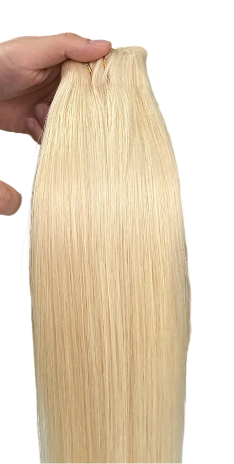 Seamless PU Clip In Human Hair Extensions 7pcs 110g