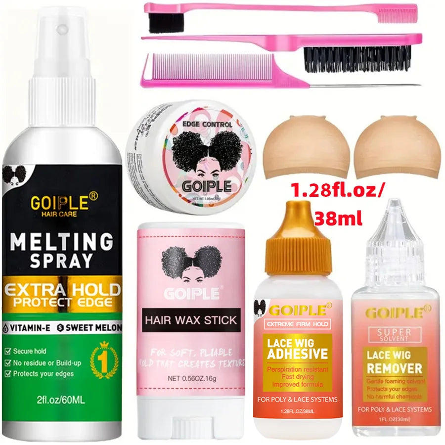 Beginners Lace Wig Styling Kit – Wax Stick, Edge Gel & Glue