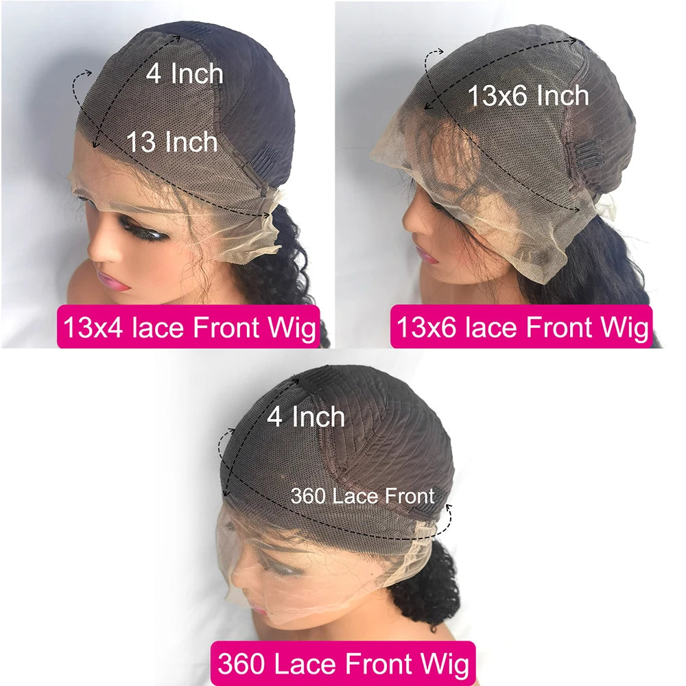 Red Body Wave HD Lace Front Wig Human Hair 30–38"