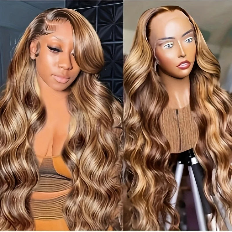 Honey Blonde Body Wave Lace Front Wig HD 13x4 200%