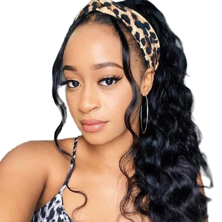Straight Headband Wig Human Hair Brazilian – 200–250% Density