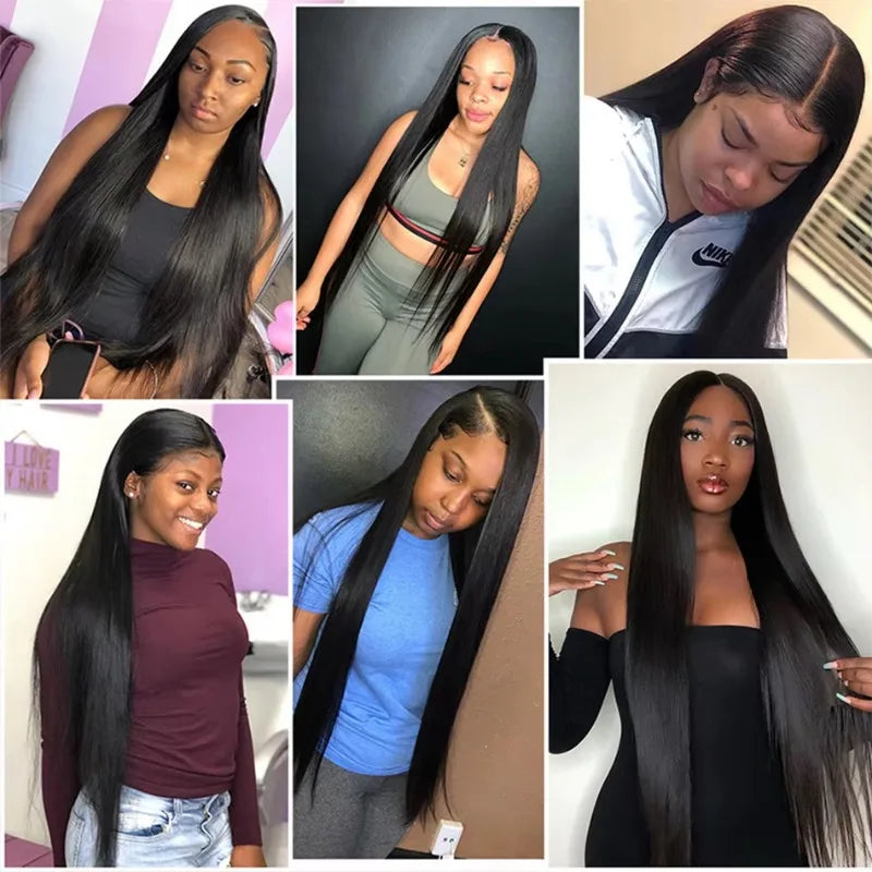 Wear & Go Glueless Brazilian Straight Lace Front Human Hair Wig