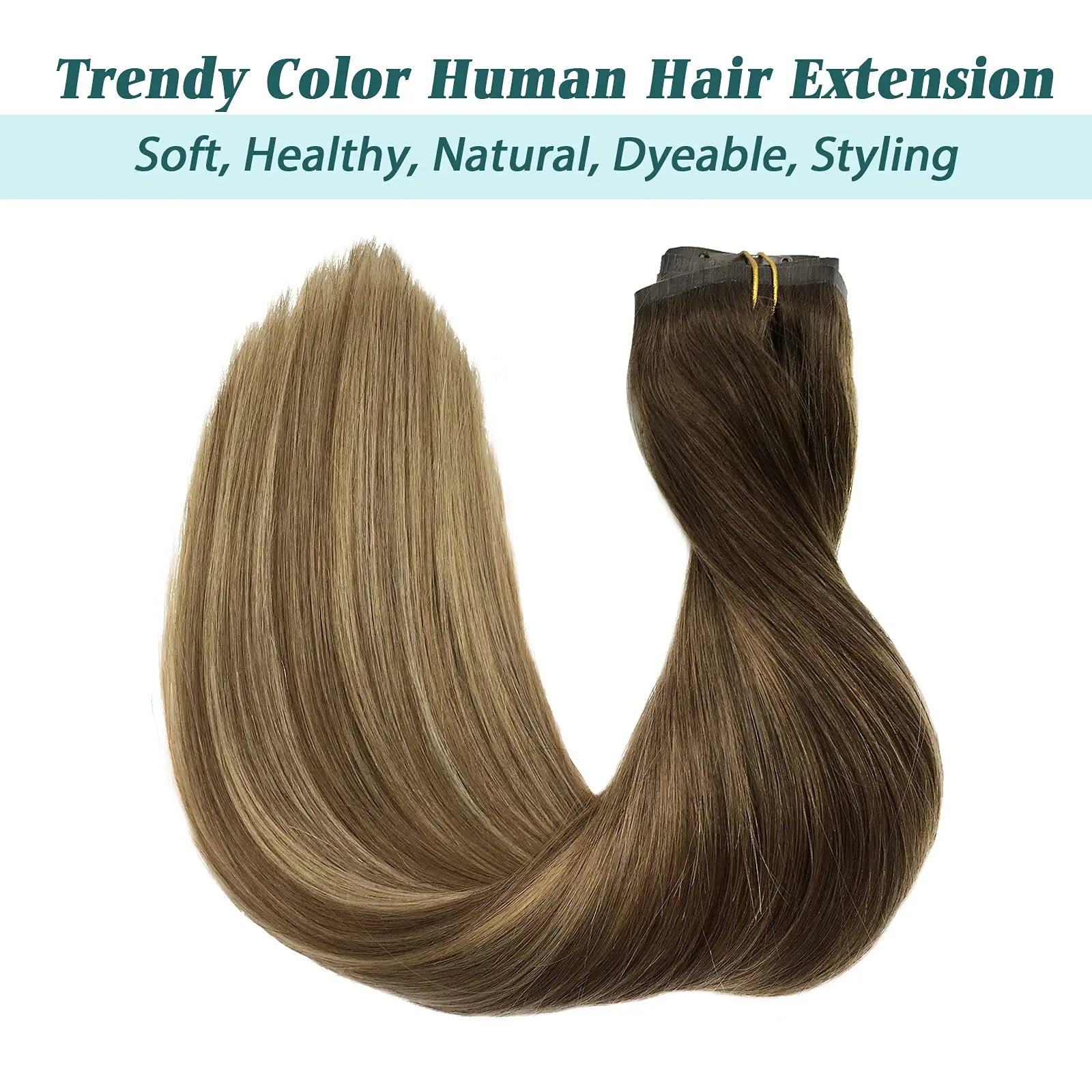 Seamless Clip In Human Hair Extensions – Invisible PU 150g
