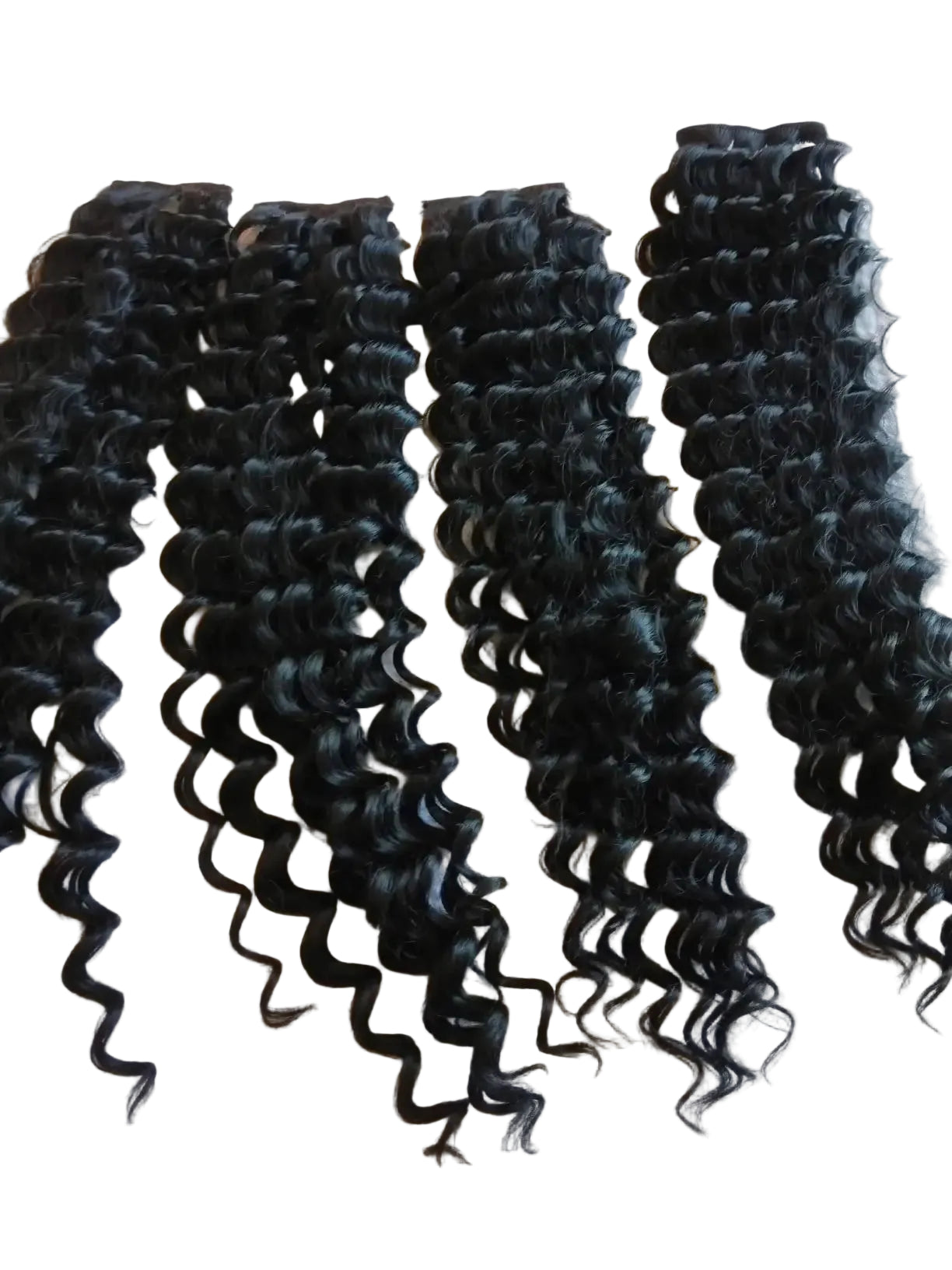 Extensions à Clip Seamless Cheveux Humains Ondulés Profonds 4C 8 Pièces