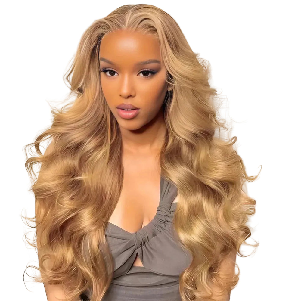 Honey Blonde Body Wave HD Lace Front Glueless Human Wig