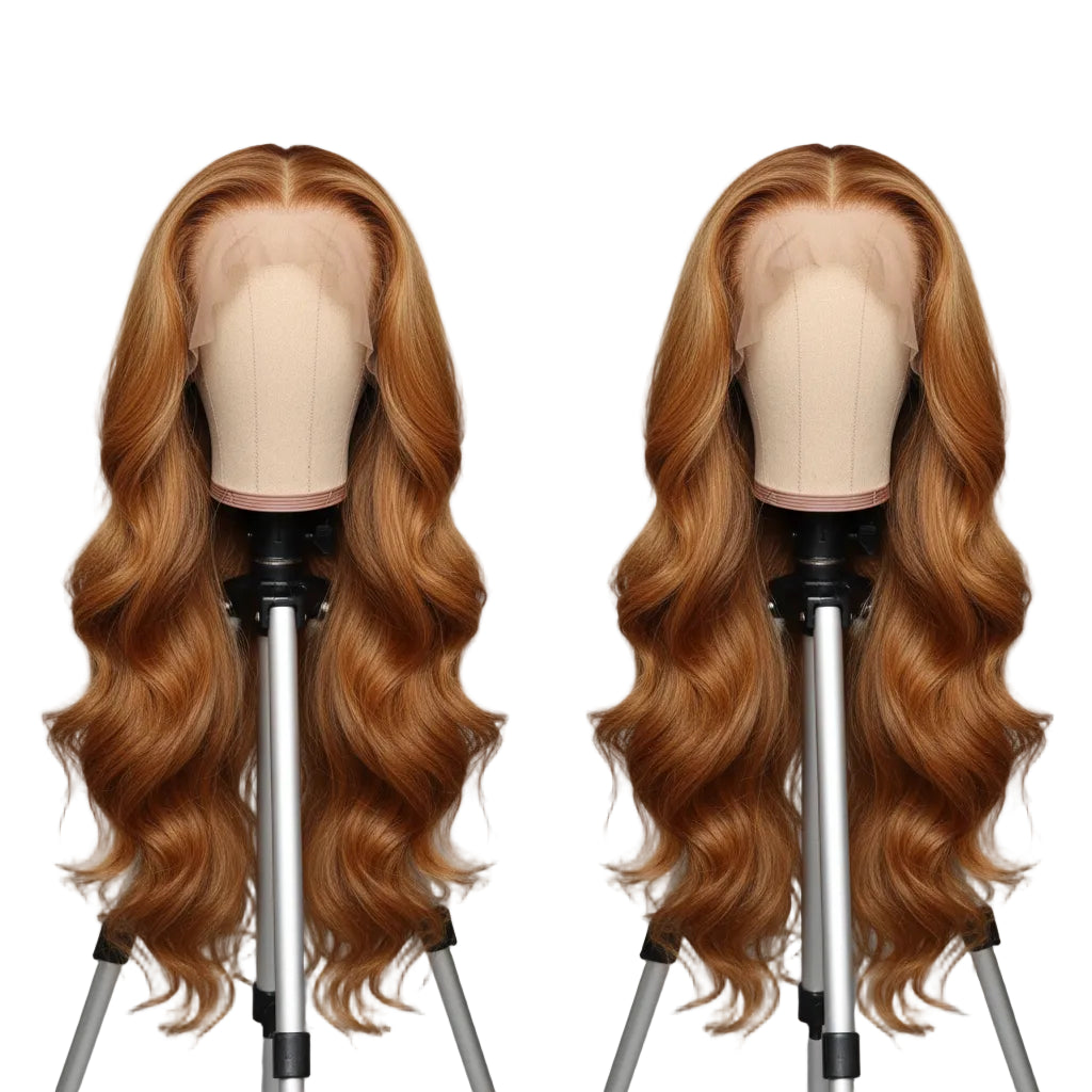 Ginger Blonde HD Lace Front Body Wave Human Hair Wig