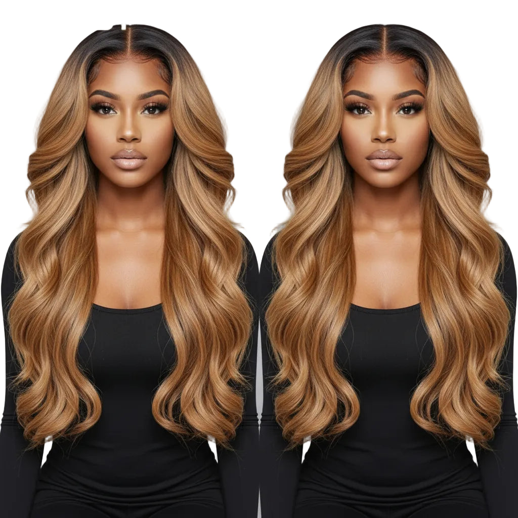 Honey Blonde Body Wave HD Lace Front Glueless Human Wig
