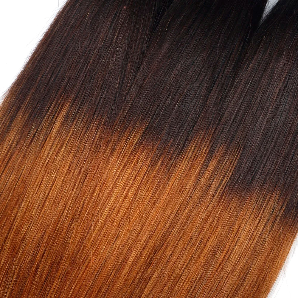 Ombre Straight Human Hair Bundles T1B/4/30 – Brazilian