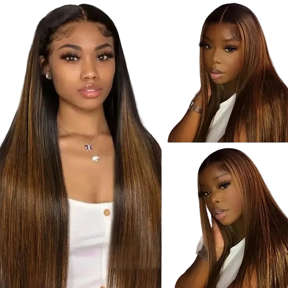 Highlight FB30 Straight 13x6 HD Lace Frontal Wig 220% Density