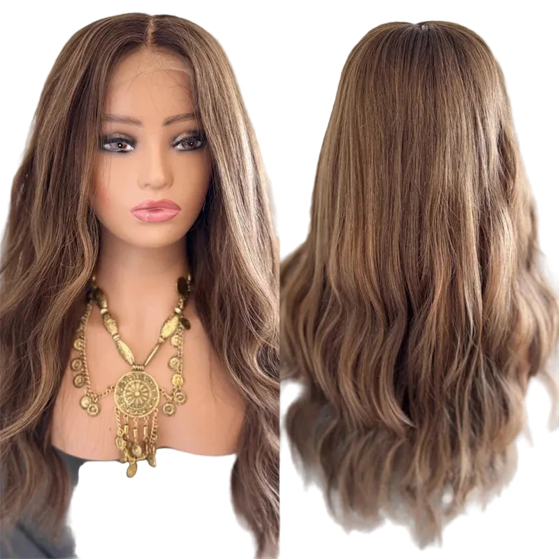 13x4 Ombre Caramel Brown Synthetic HD Lace Front Wig