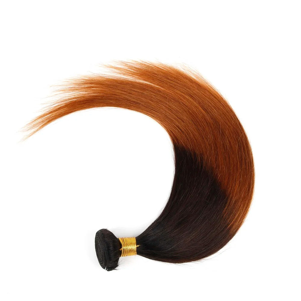 Ombre Straight Human Hair Bundles T1B/4/30 – Brazilian