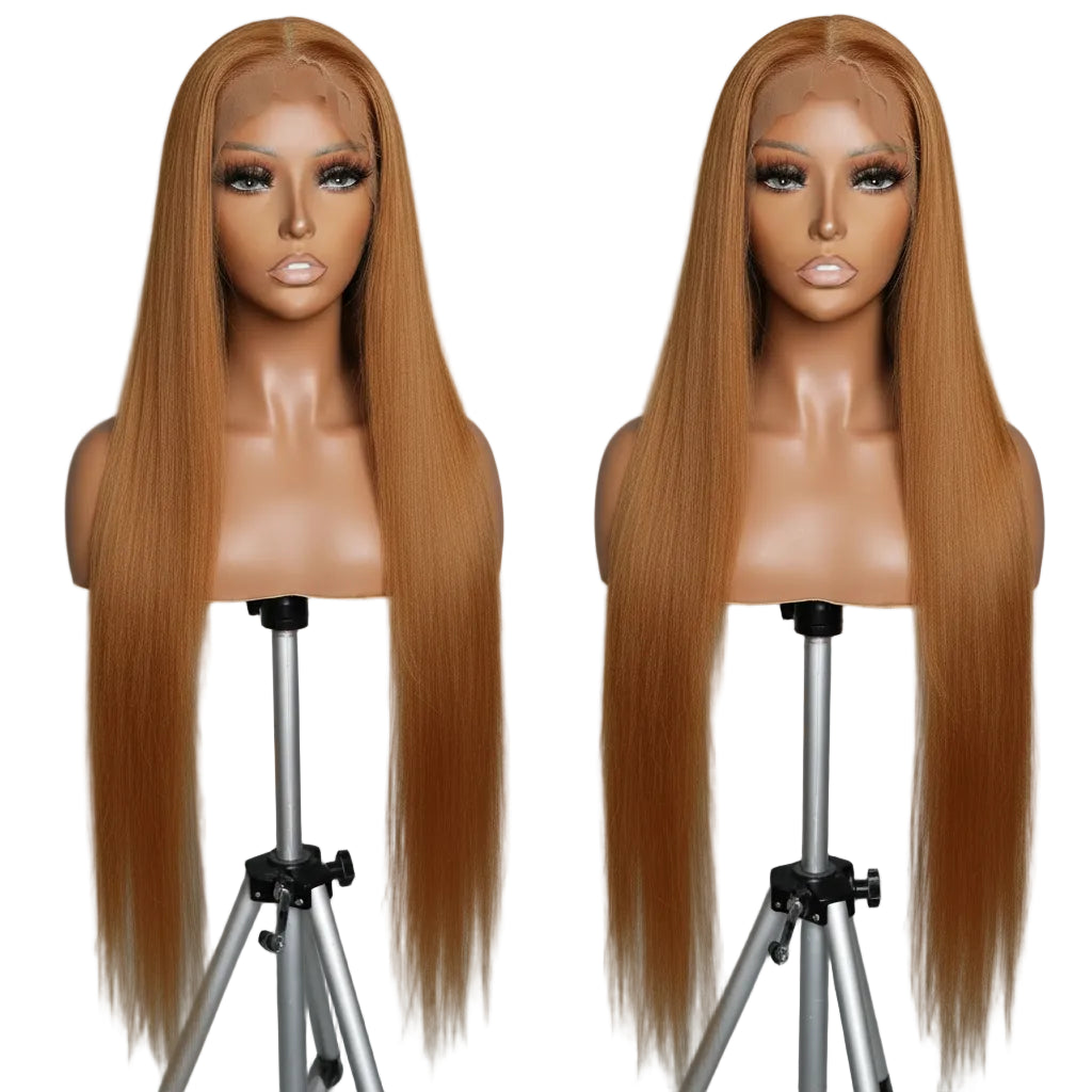 Ingwerblond 13x4 HD Lace Front Body Wave Echthaar-Perücke